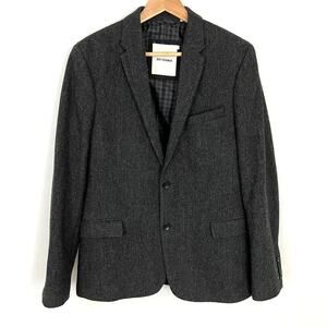 Ben Sherman Wool Blend Herringbone Blazer Sport Coat